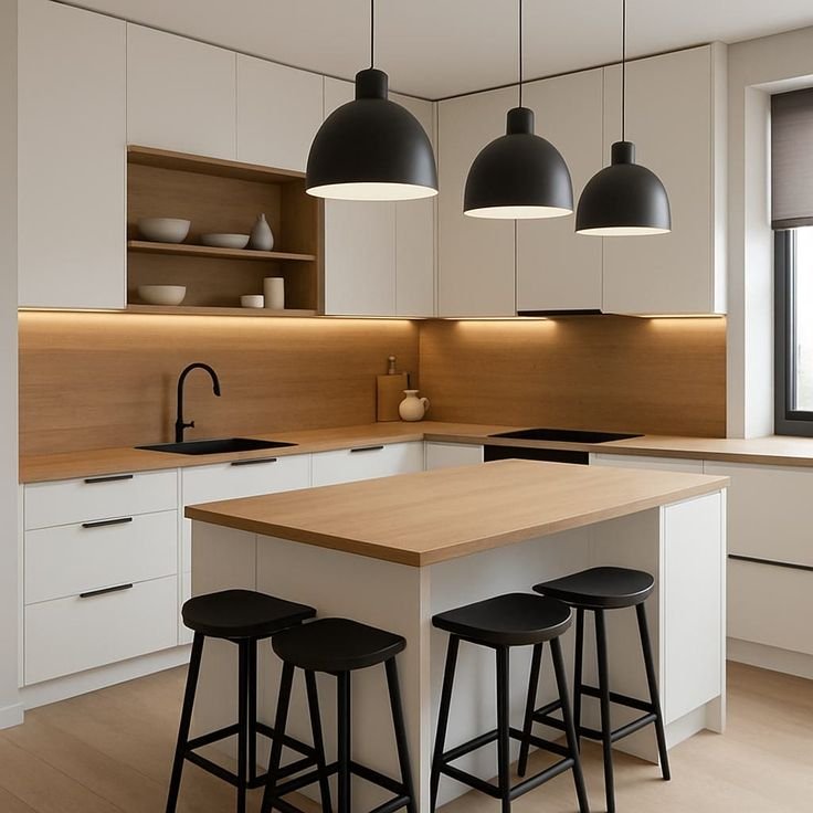 Îlot de cuisine avec rangement - Cuisine - Frachdark Maroc